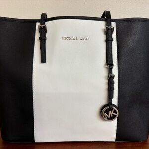 Michael Kors Black and White Tote